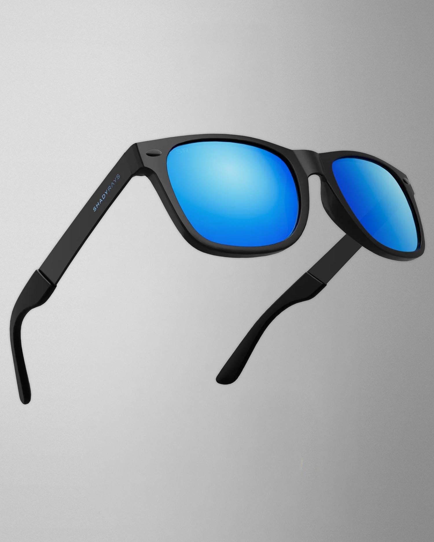 Sunglasses purchase Crystal Clear Marine Blue Shield Sunglasses, 100% UVA-UVB  main image 2