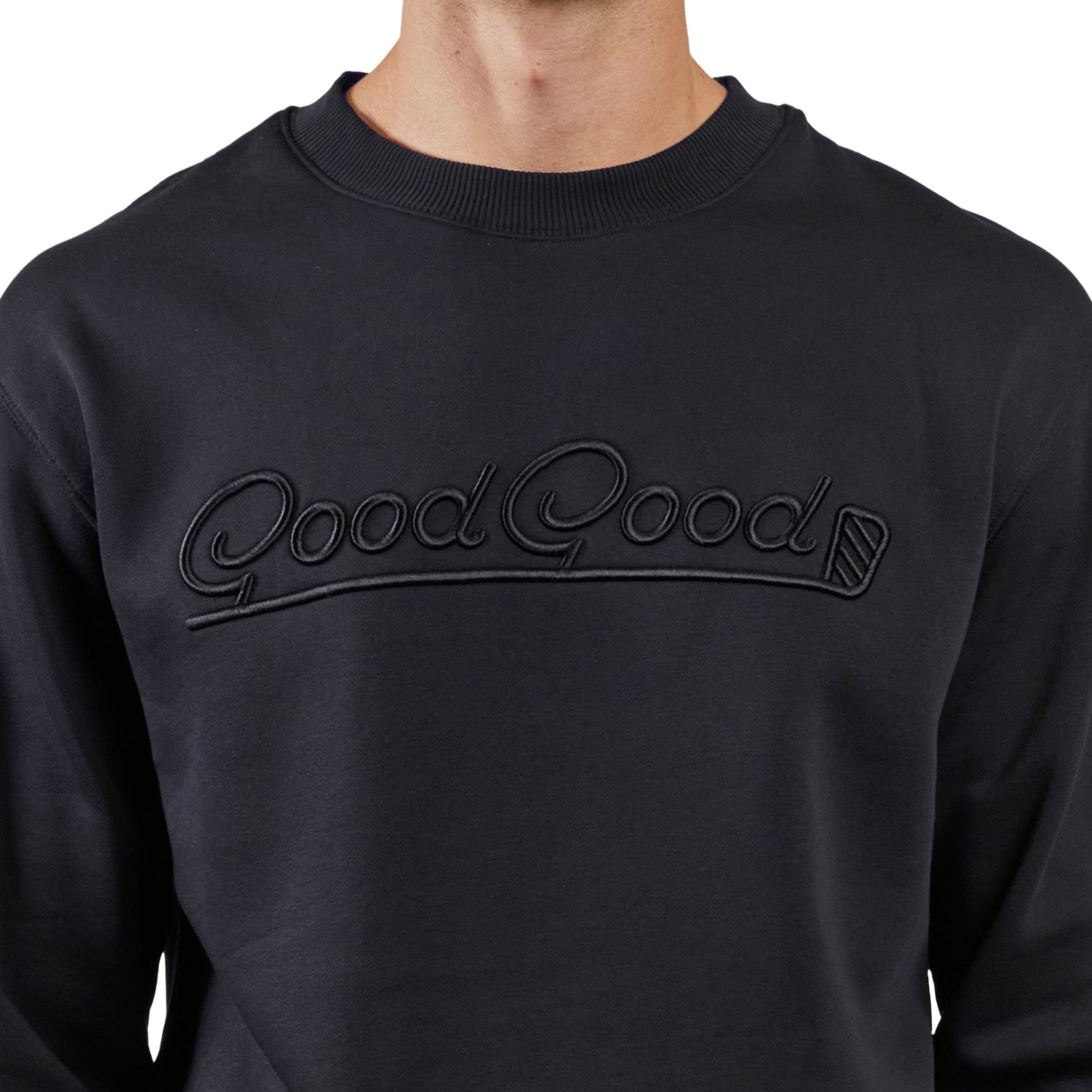 Blackout Fleece Crewneck – Good Good Golf