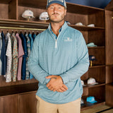 Tournament Blue Check Q-Zip