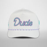 Youth Good Dude White Rope Hat