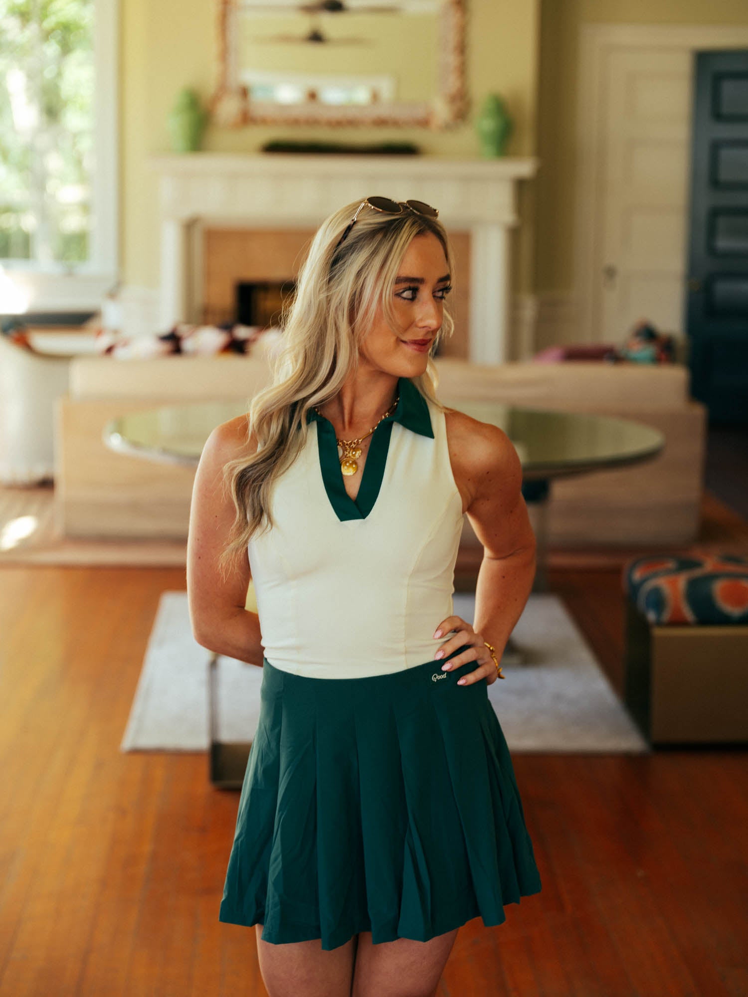 Women's Born To Golf Split Neck Crop Polo – Good Good Golf