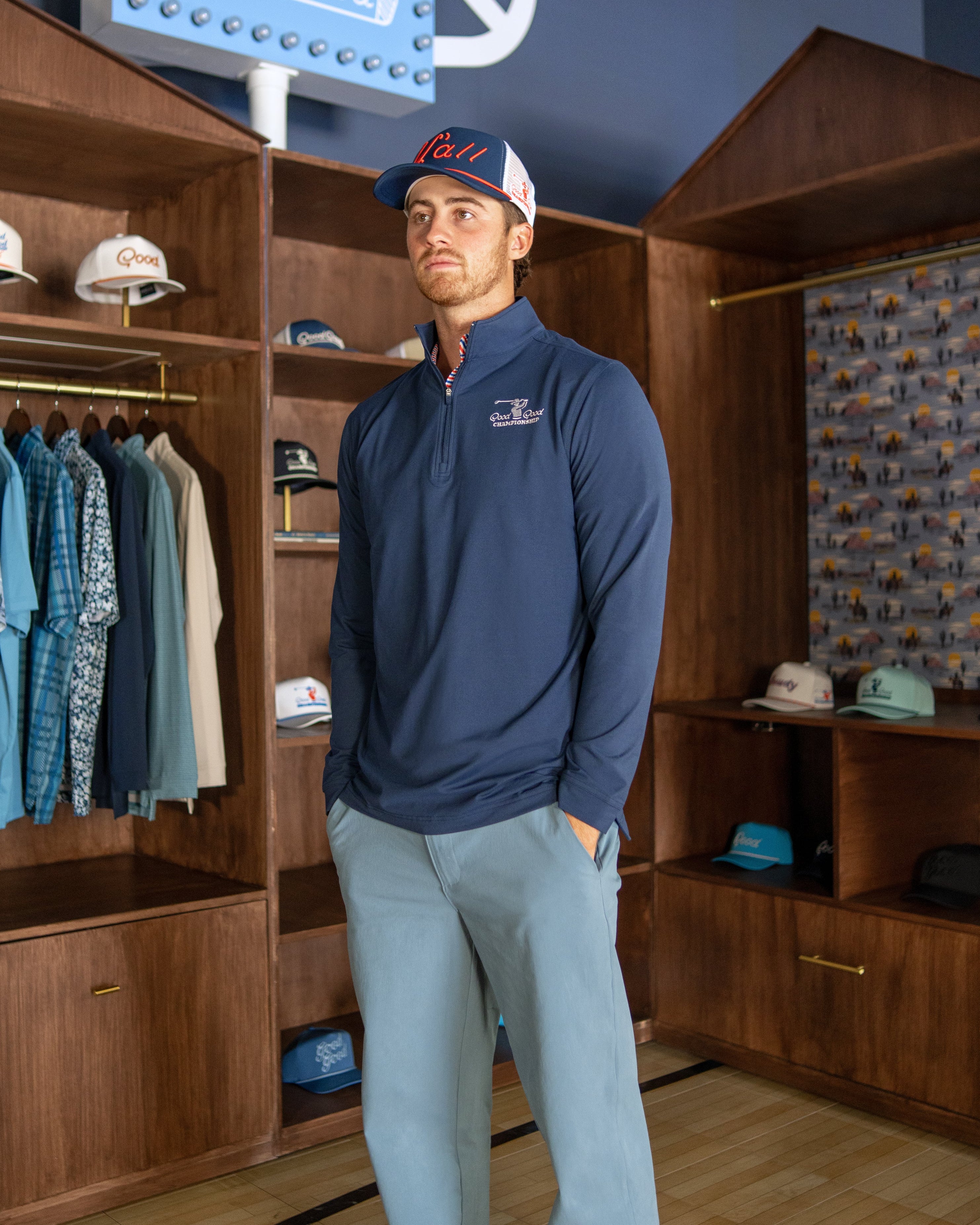 Good Tournament Navy Q-Zip – Good Good Golf