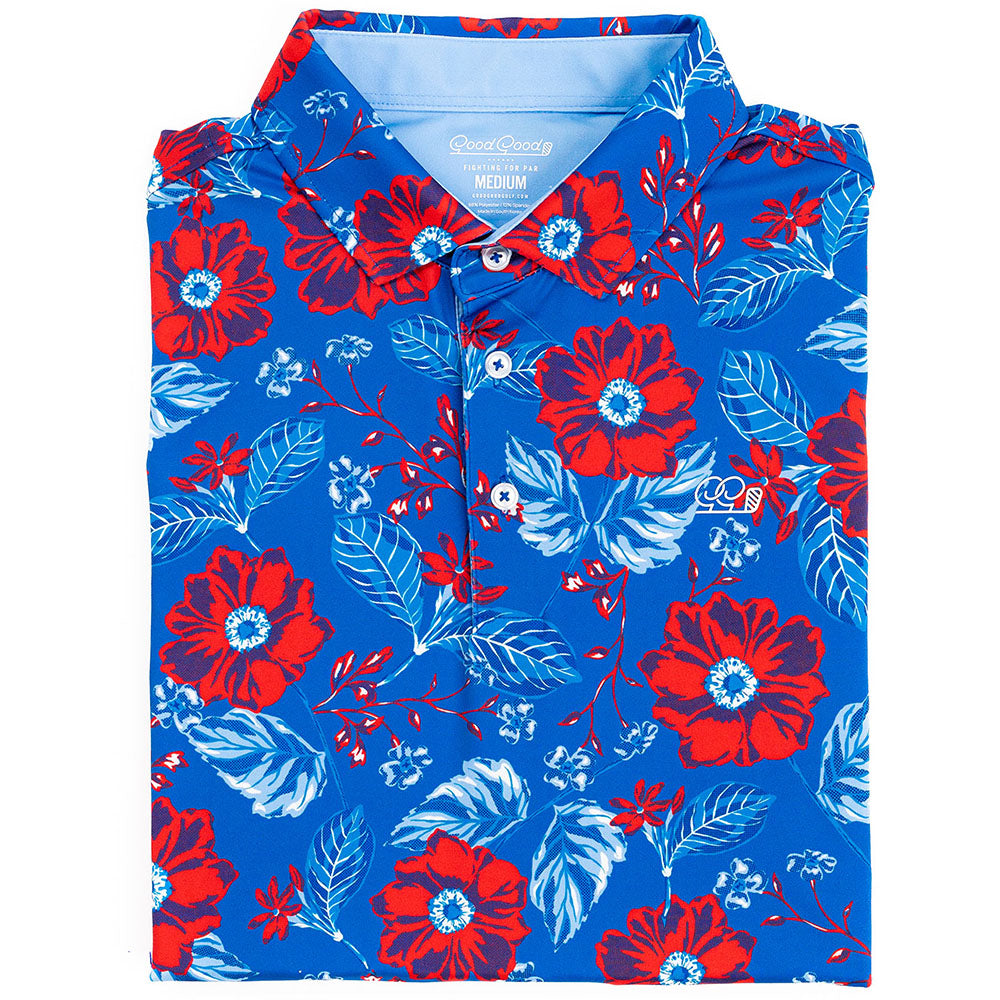 Red, White & Bloom Polo