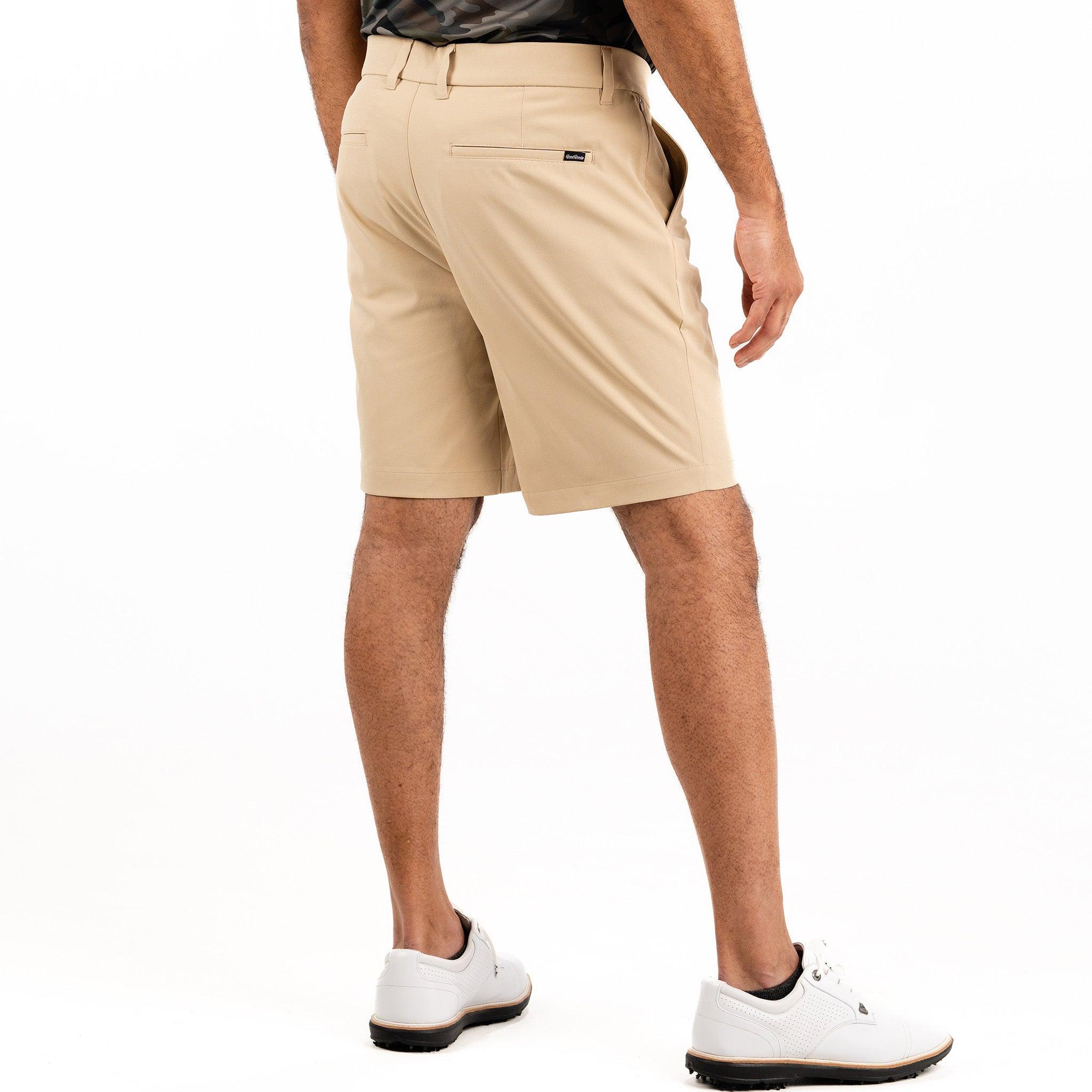 Khaki golf sales shorts mens