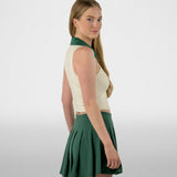 Women's Born To Golf Split Neck Crop Polo