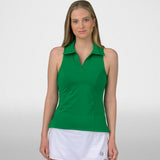 Women's Drain It Sleeveless Split Neck Polo
