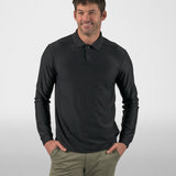 Drive Long Sleeve Textured Polo