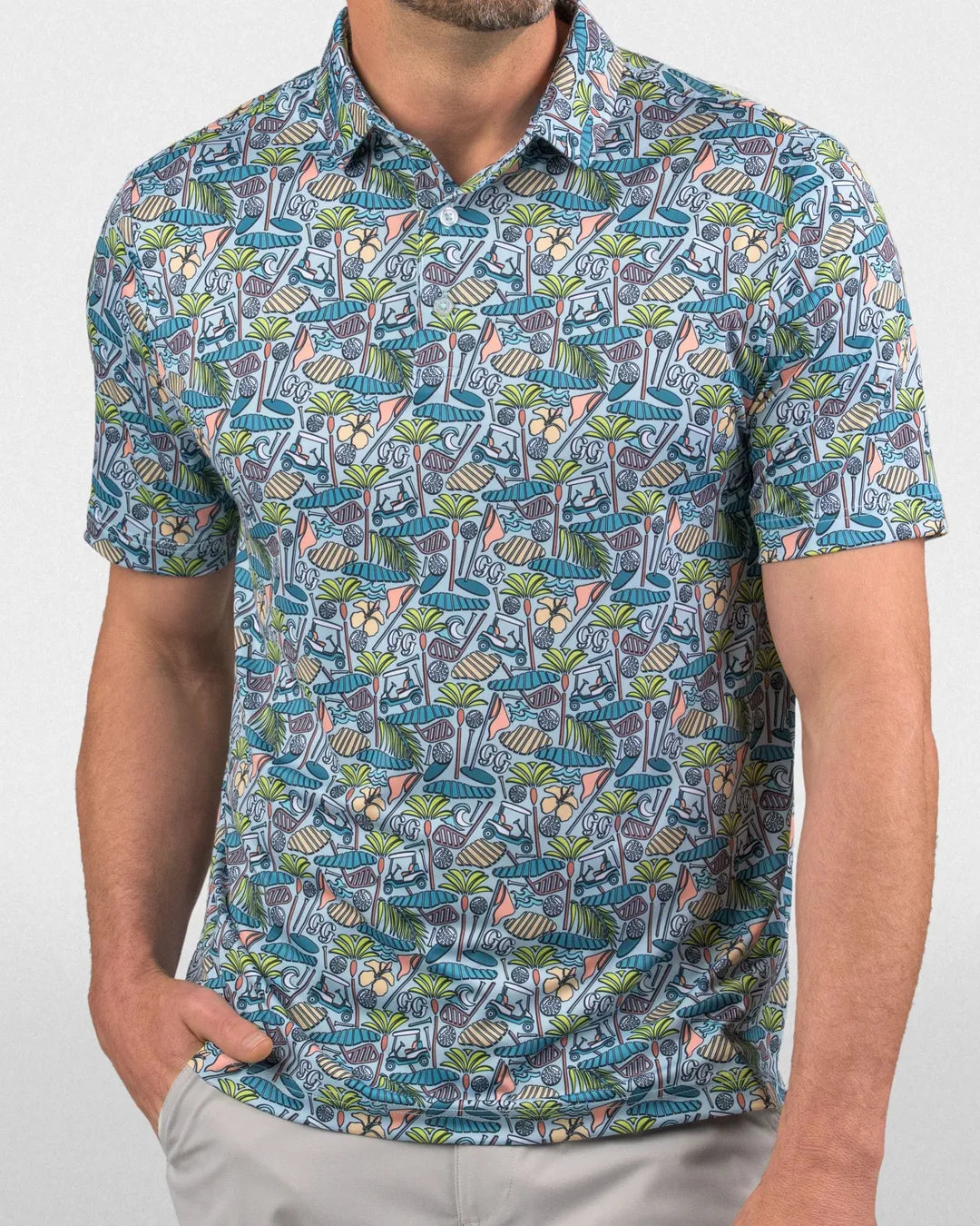 Beachside Polo - Good Good Golf performance golf polo
