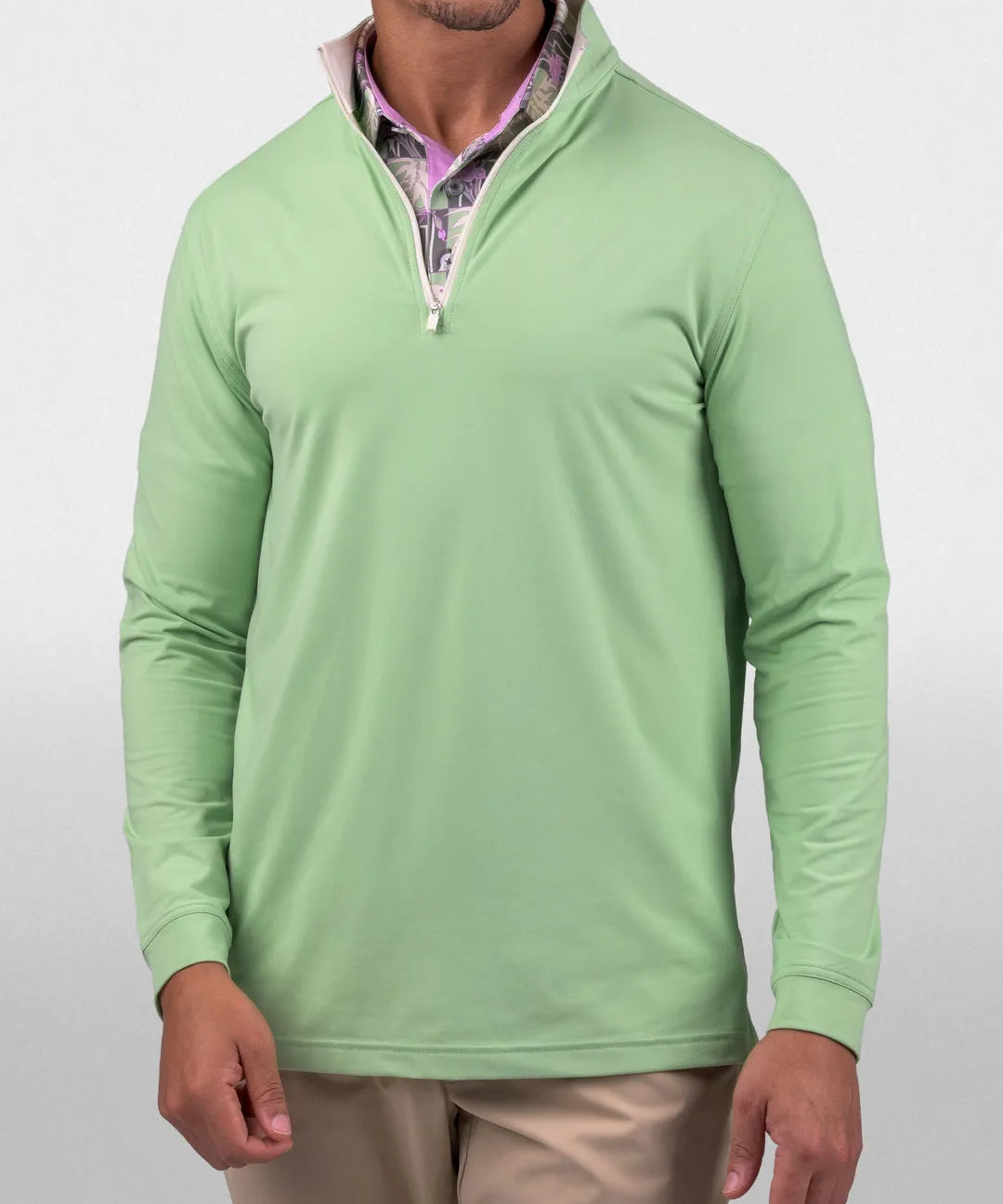 Bent Grass Q-Zip - Good Good Golf performance golf quarter-zip