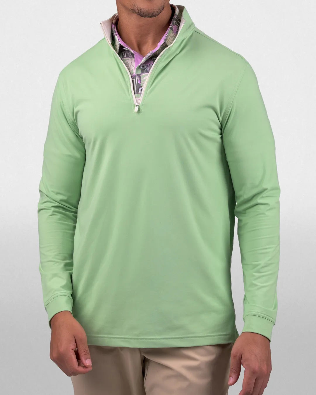 Bent Grass Q-Zip - Good Good Golf performance golf quarter-zip