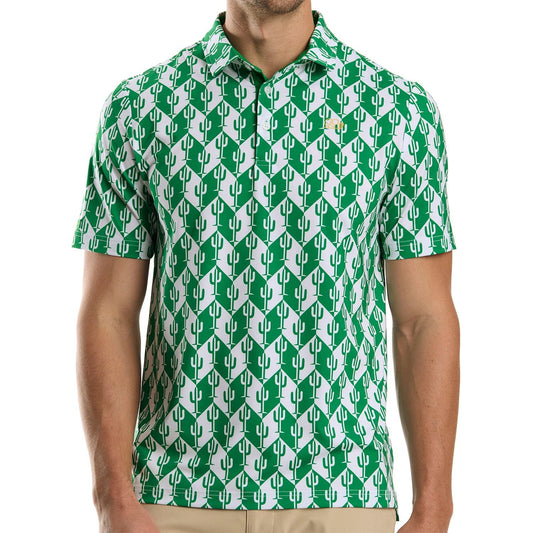 Cactus Chevron Polo