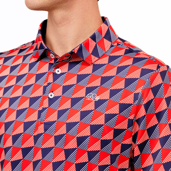 トップス NAMACHEKO Check-Pattern Polo Shirt NAMACHEKO Check-Pattern Polo Shirt