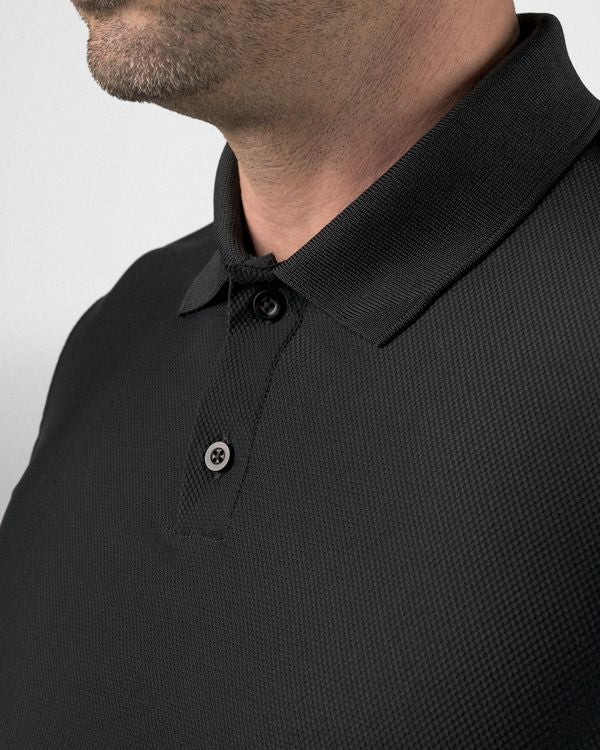 Drive Long Sleeve Textured Polo – Good Good Golf