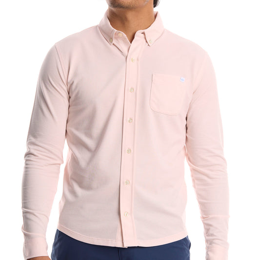 Desert Sand Pique Button Down