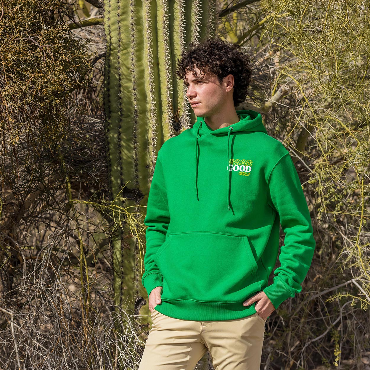 Golf green hoodie sale