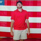 Striped It Polo