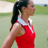 Women's That's Fire Split Neck Crop Polo