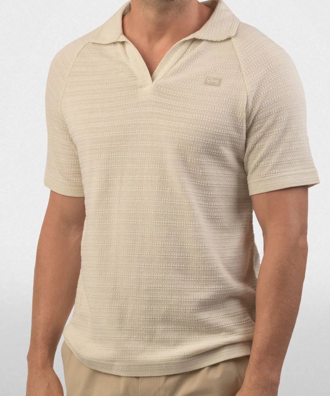 Hazy Day Split Neck Polo - Good Good Golf performance golf polo