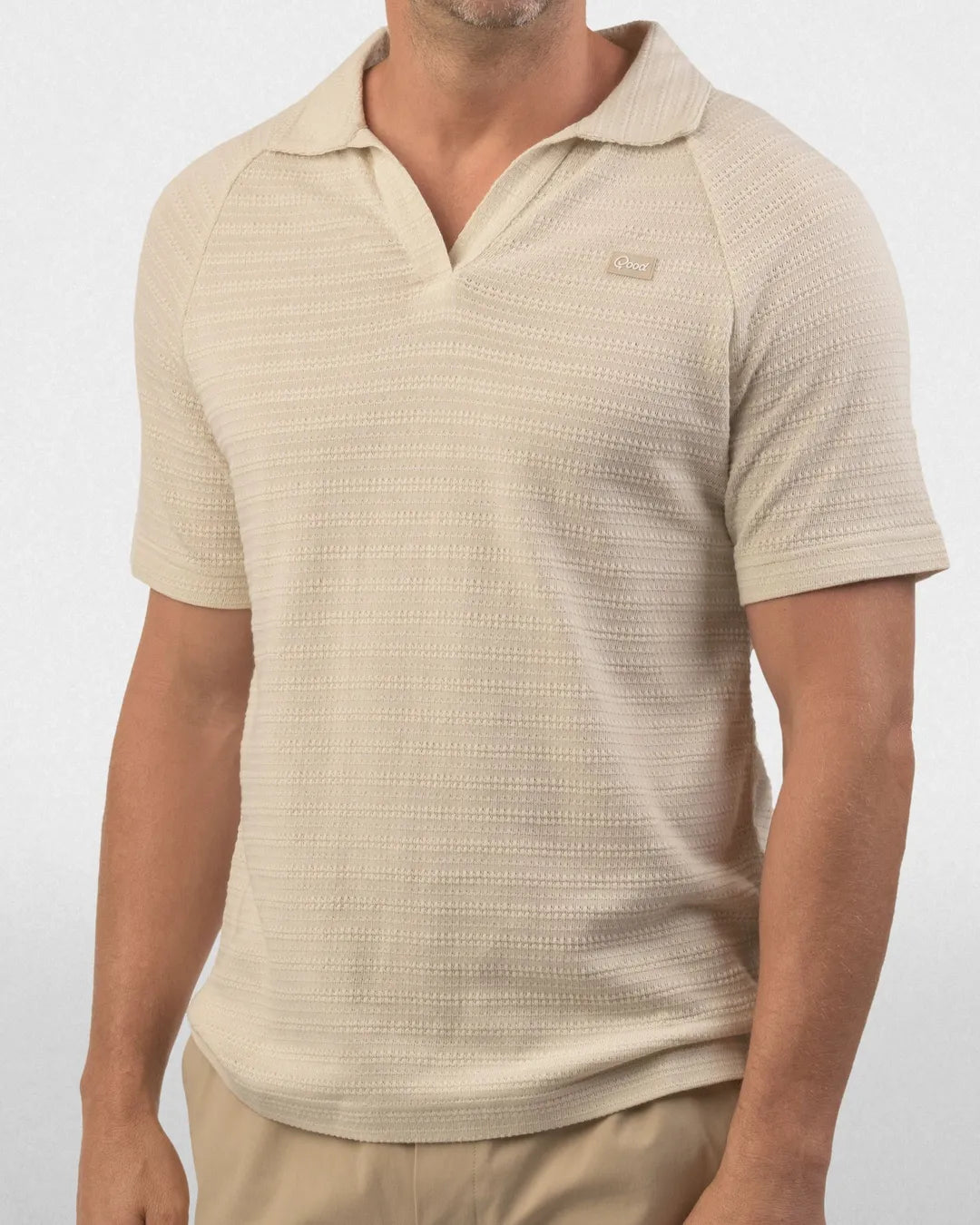 Hazy Day Split Neck Polo - Good Good Golf performance golf polo