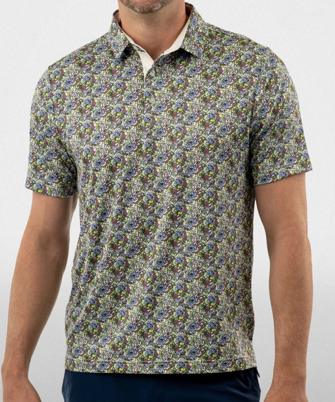 Hold The Green Polo - Good Good Golf performance golf polo