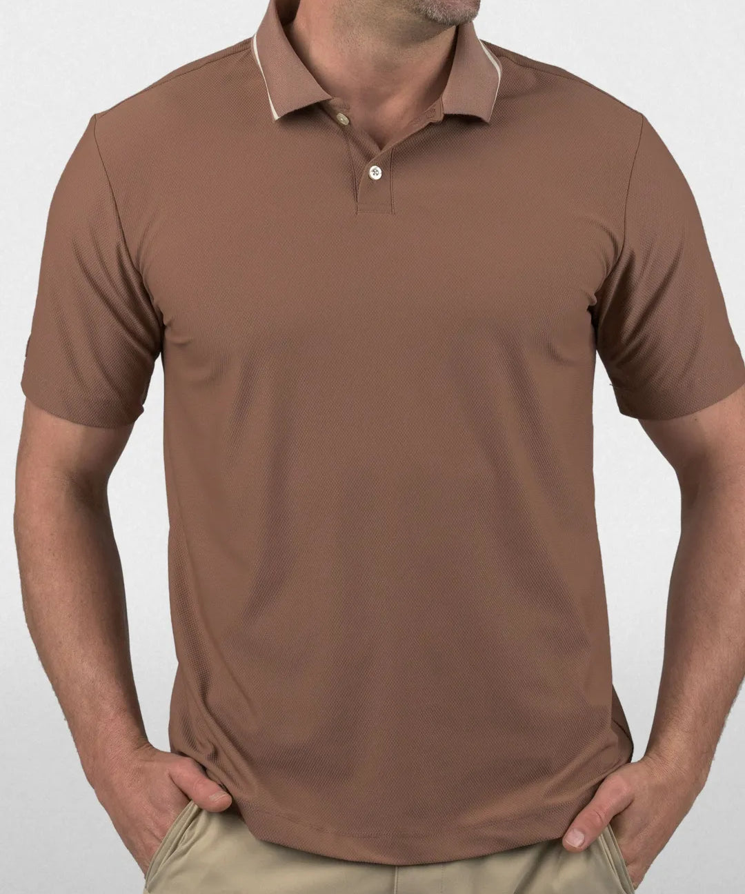 Loam Textured Polo - Good Good Golf performance golf polo