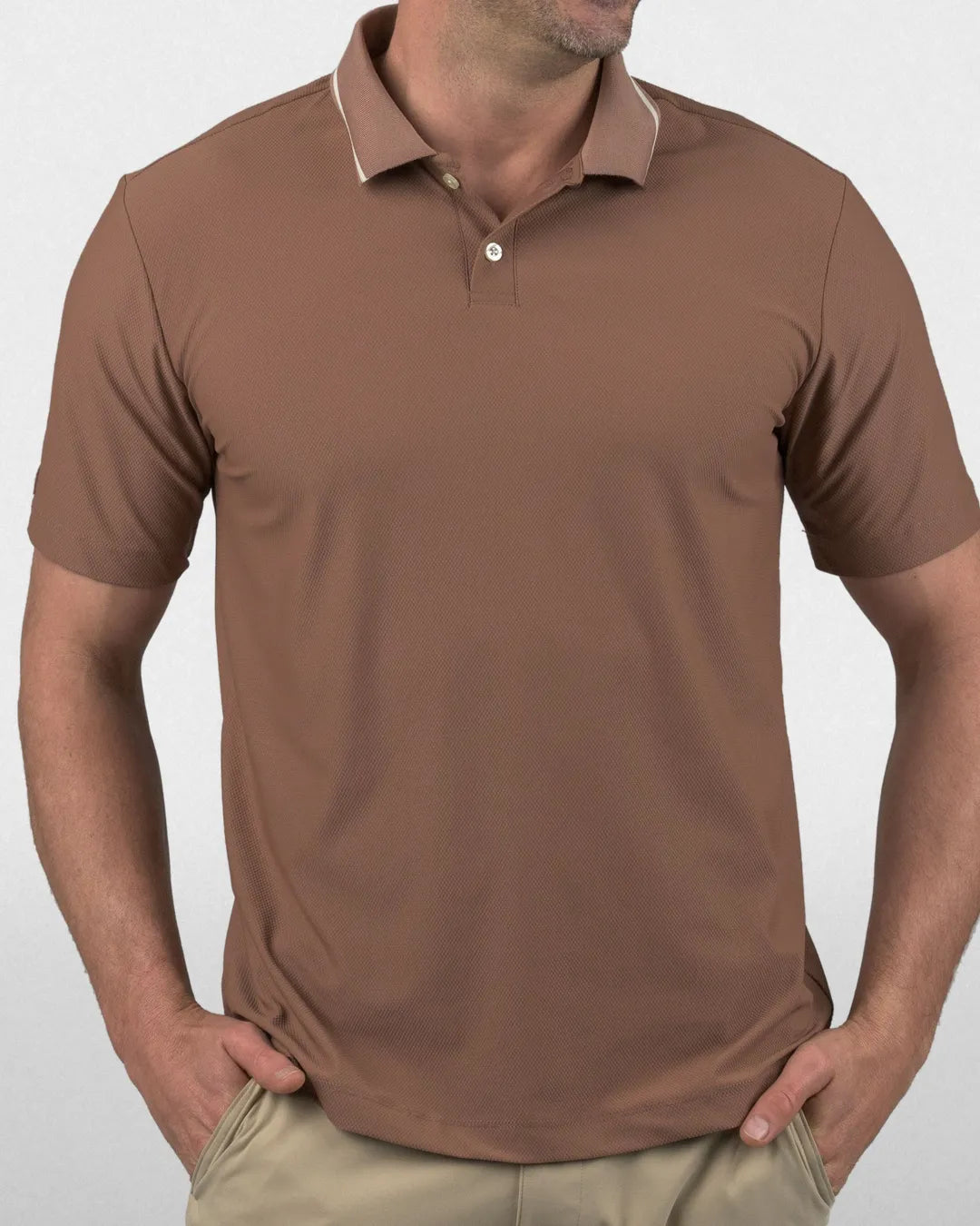Loam Textured Polo - Good Good Golf performance golf polo