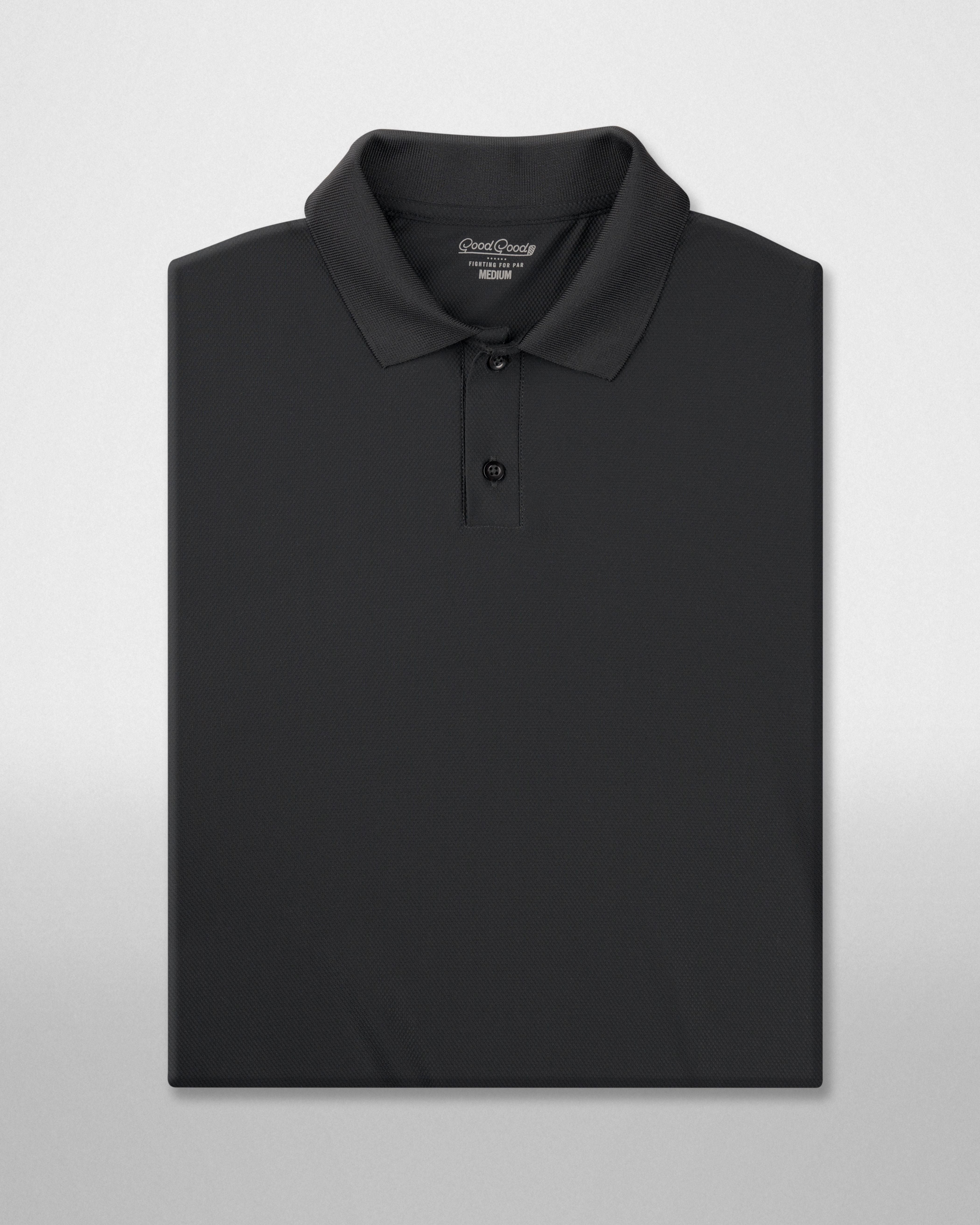 Drive Long Sleeve Textured Polo – Good Good Golf