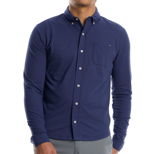 Midnight Pique Button Down