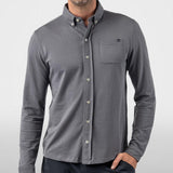 On The Map Pique Button Down