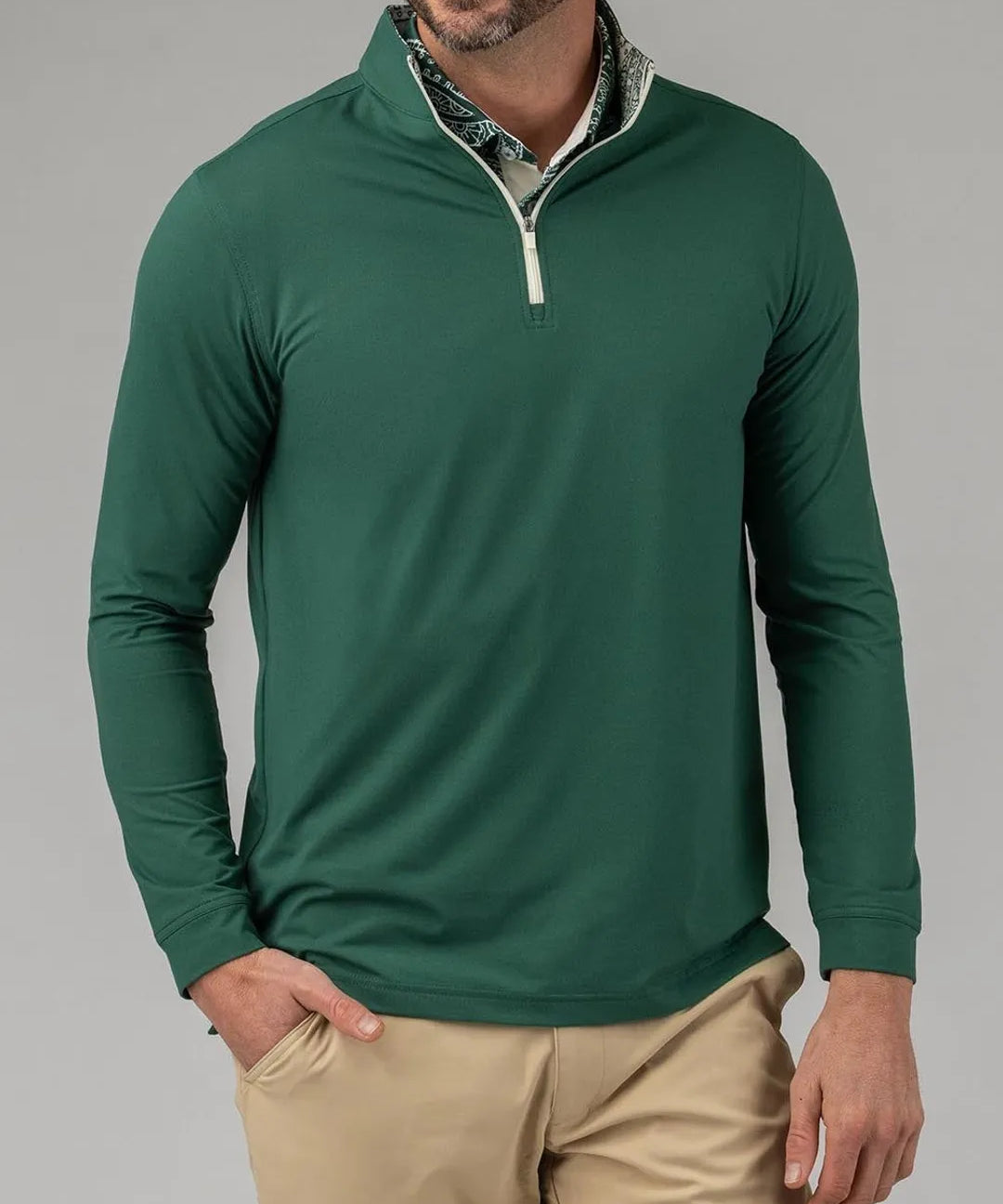 Practice Round Q-Zip - Good Good Golf performance golf quarter-zip