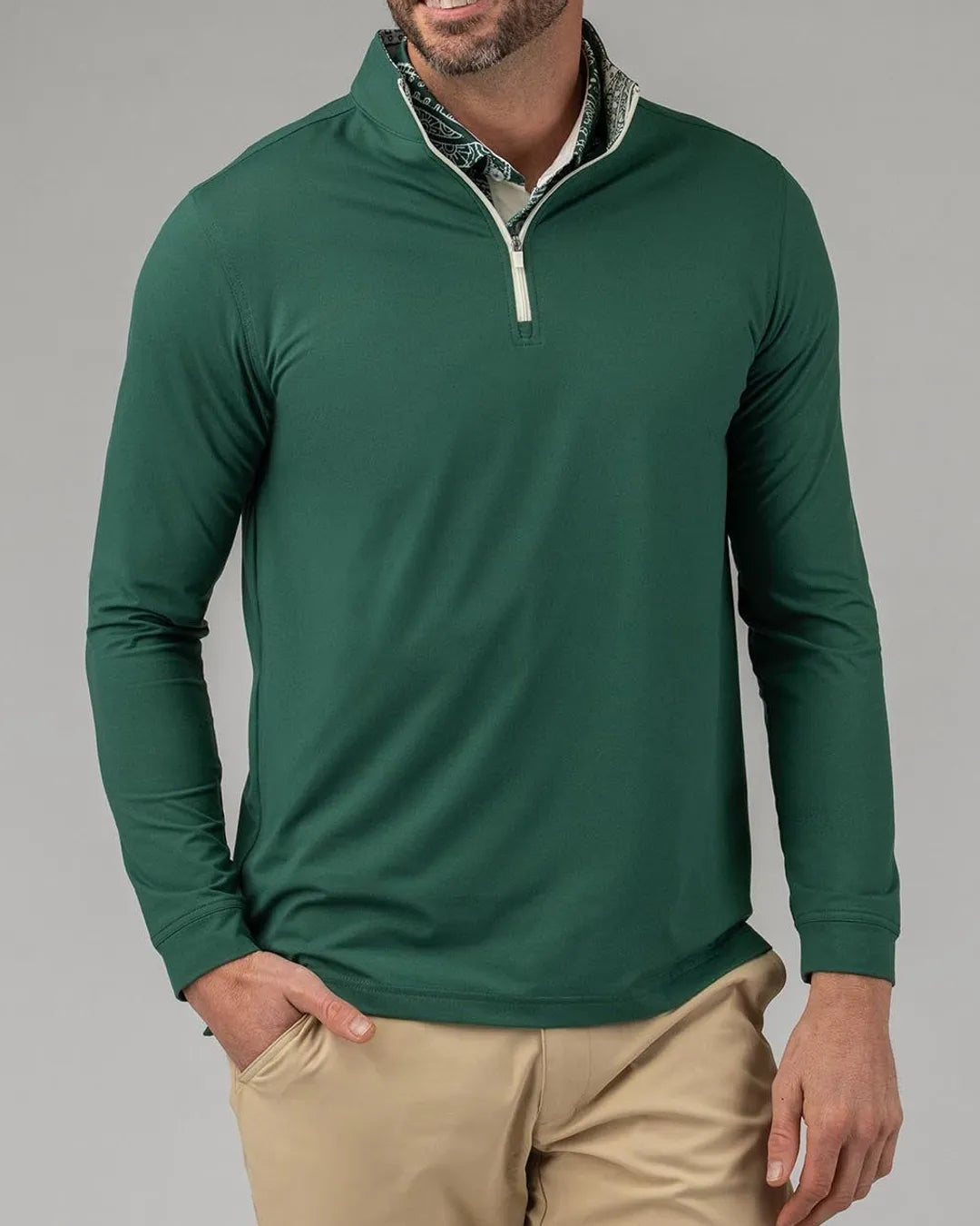 Practice Round Q-Zip - Good Good Golf performance golf quarter-zip