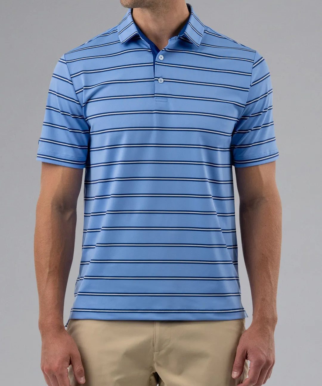Spectator Stripe Polo - Good Good Golf performance golf polo