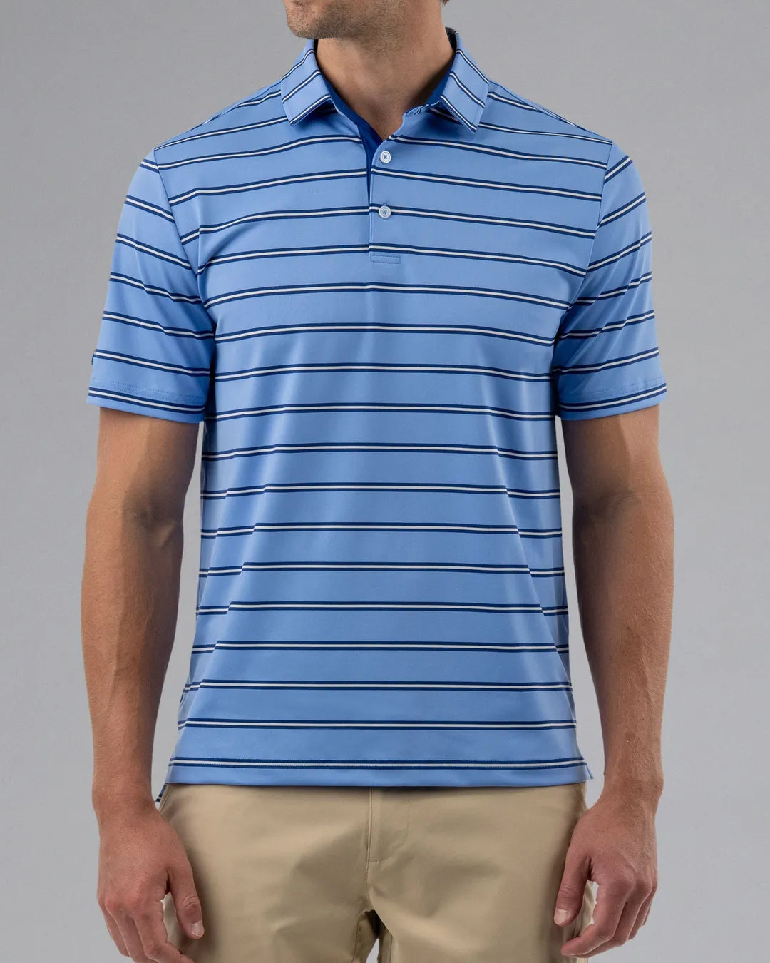 Spectator Stripe Polo - Good Good Golf performance golf polo