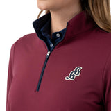 Women's Crimson Q-Zip