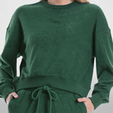 First Cut Terry Cropped Crew