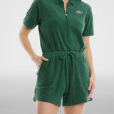 First Cut Terry Cropped Romper