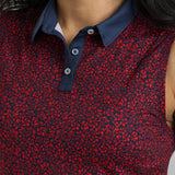 Freedom Floral Sleeveless Polo