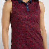 Freedom Floral Sleeveless Polo