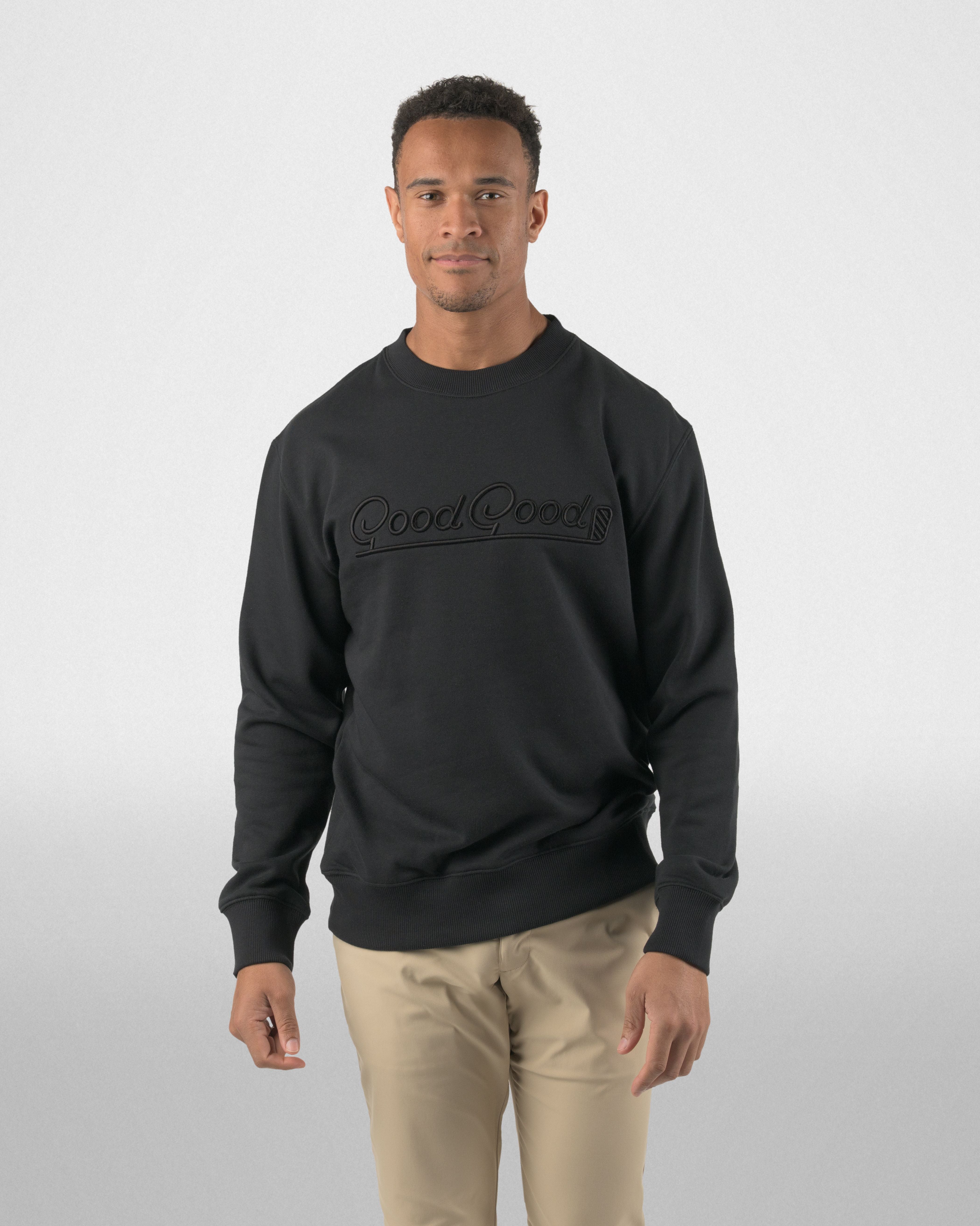 Blackout Fleece Crewneck – Good Good Golf