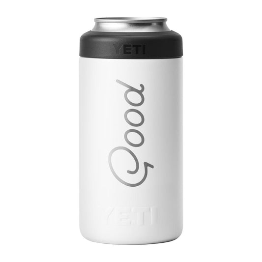 Good Good x Yeti Rambler Colster Tall White