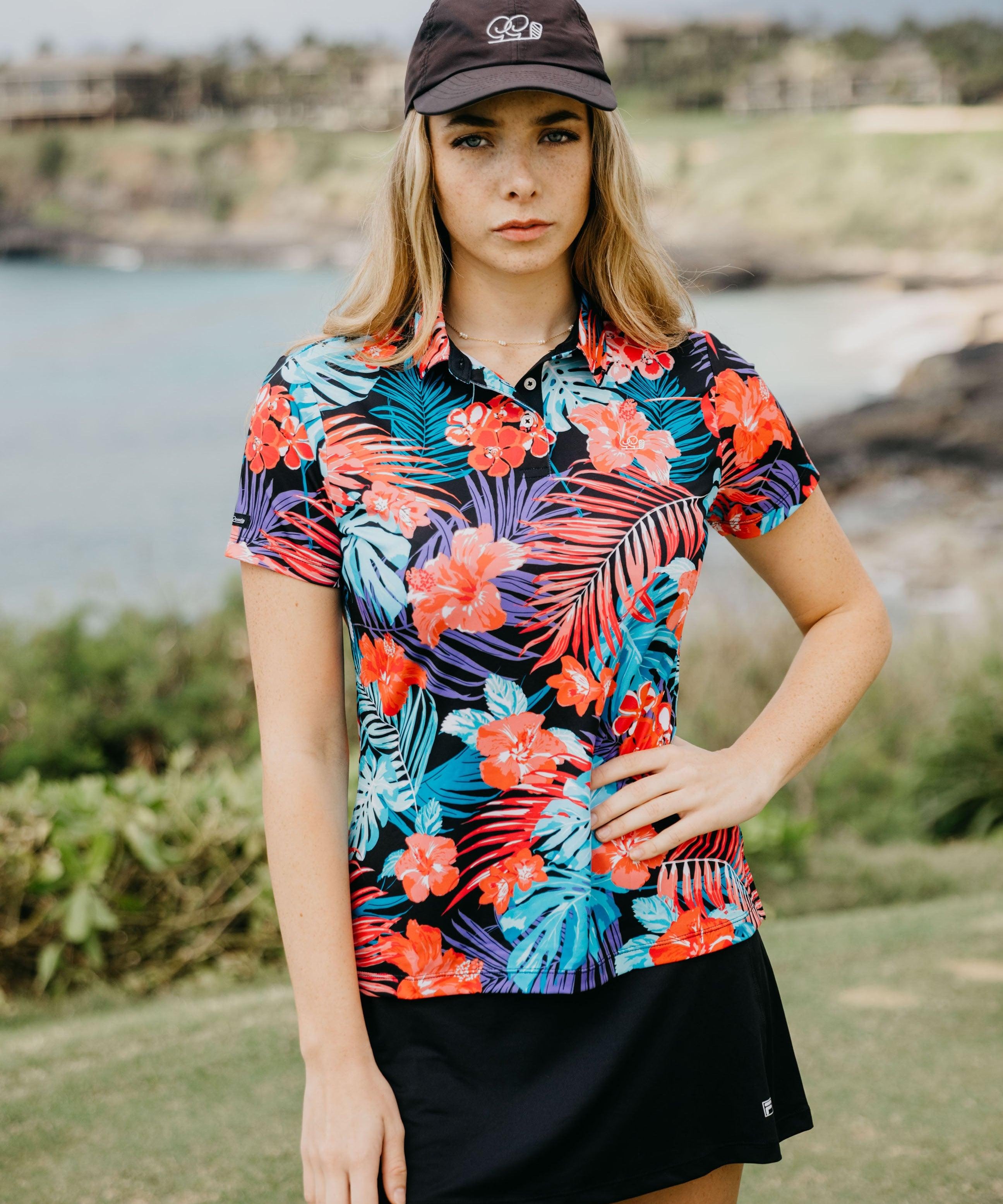 Women's Paradise Polo - Women Performance Golf Polo